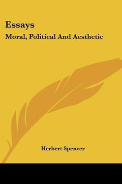 portada essays: moral, political and aesthetic (en Inglés)