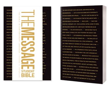 portada The Message Student Bible (Softcover) (en Inglés)