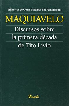 portada Discurso sobre la primera década de Tito Livio