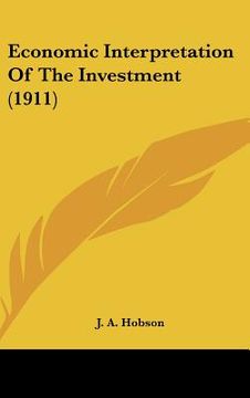 portada economic interpretation of the investment (1911) (in English)