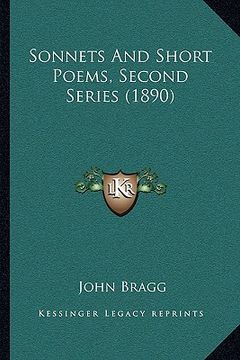 portada sonnets and short poems, second series (1890) (in English)