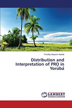 portada Distribution and Interpretation of PRO in Yoruba