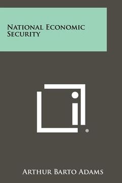 portada national economic security (en Inglés)
