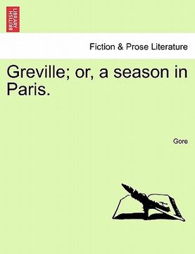 portada greville; or, a season in paris. (en Inglés)