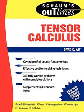 portada schaum´s outline of theory and problems of tensor calculus (en Inglés)
