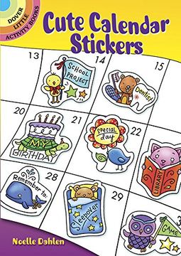 portada Cute Calendar Stickers (Dover Little Activity Books Stickers)