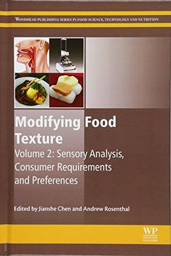portada Modifying Food Texture: Volume 2: Sensory Analysis, Consumer Requirements and Preferences (in English)