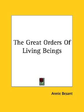 portada the great orders of living beings (in English)