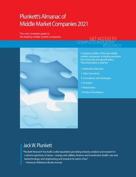 portada Plunkett's Almanac of Middle Market Companies 2021: Middle Market Industry Market Research, Statistics, Trends and Leading Companies (en Inglés)
