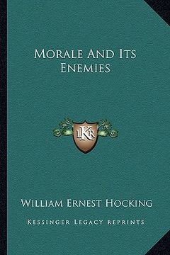 portada morale and its enemies (en Inglés)