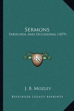 portada sermons: parochial and occasional (1879) (en Inglés)