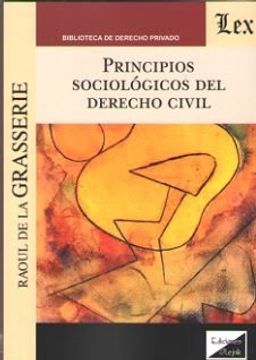 portada Principios Sociológicos del Derecho Civil (in Spanish)