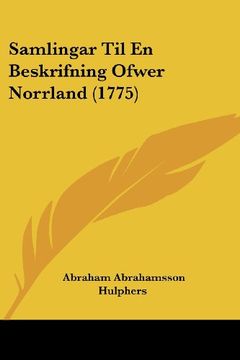 portada Samlingar til en Beskrifning Ofwer Norrland (1775)