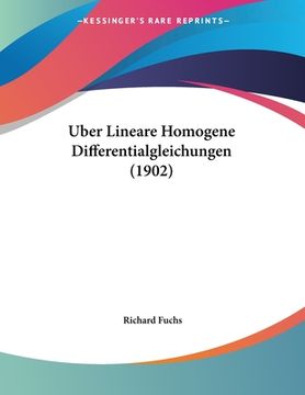 portada Uber Lineare Homogene Differentialgleichungen (1902) (in German)