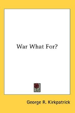 portada war what for? (in English)