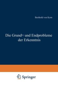 portada Die Grund- und Endprobleme der Erkenntnis (German Edition)