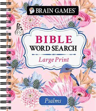 portada Brain Games - Large Print Bible Word Search: Psalms: Psalms and Prayer Puzzles (in English)