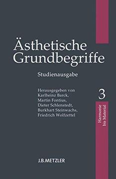 portada Ästhetische Grundbegriffe: Band 3: Harmonie - Material (in German)