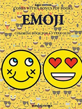 portada Coloring Book for 4-5 Year Olds (Emoji) (in English)