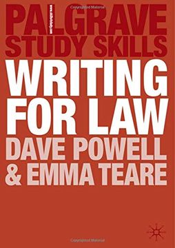 portada Writing for law (Macmillan Study Skills) (en Inglés)