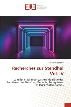portada Recherches sur Stendhal Vol. IV (en Francés)
