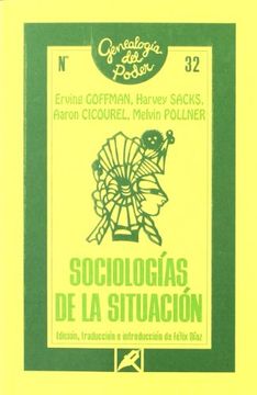 portada Sociologías de la Situación (Genealogía del Poder (Ediciones de la Piqueta))