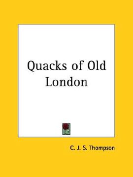 portada quacks of old london (en Inglés)