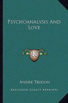 portada psychoanalysis and love (in English)