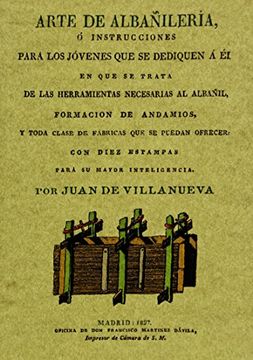 portada Arte de Albañilería o Instrucciones Para los Jóvenes que se Dediquen a él (in Spanish)