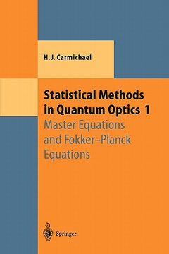 portada statistical methods in quantum optics 1: master equations and fokker-planck equations