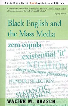 portada black english and the mass media (in English)