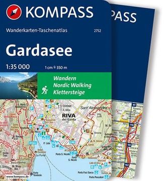 portada Kompass Wanderkarten-Taschenatlas Gardasee 1: 35. 000 (en Alemán)