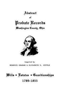 portada abstract of probate records, washington county, ohio (in English)
