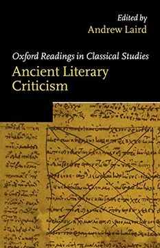 portada Ancient Literary Criticism (Oxford Readings in Classical Studies) (en Inglés)