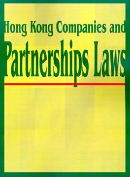 portada hong kong companies and partnerships laws (en Inglés)