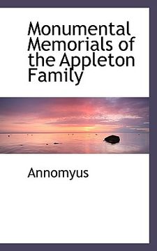 portada monumental memorials of the appleton family (in English)