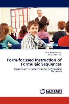 portada form-focused instruction of formulaic sequences (in English)