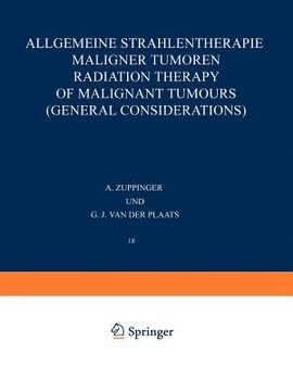 portada allgemeine strahlentherapie maligner tumoren / radiation therapy of malignant tumours (general considerations) (in German)