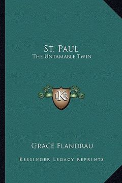 portada st. paul: the untamable twin (en Inglés)