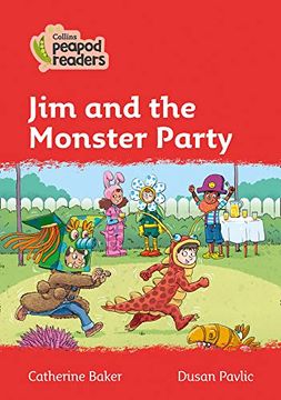 portada Level 5 – jim and the Monster Party (Collins Peapod Readers) (en Inglés)