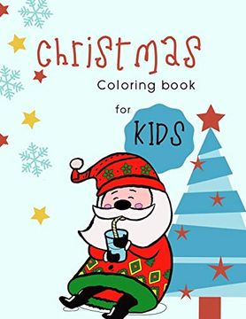 portada Christmas Coloring Book for Kids: 100 Pages Funny Coloring Book for Christmas Celebration Ep. 2 (Books2) (en Inglés)