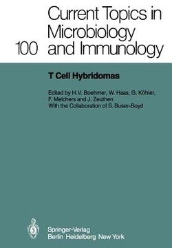 portada t cell hybridomas: a workshop at the basel institute for immunology (en Inglés)