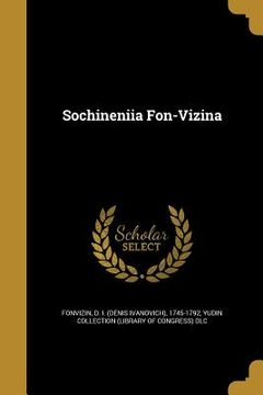 portada Sochineniia Fon-Vizina (en Ruso)