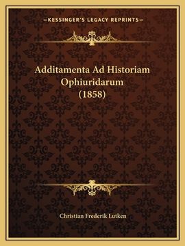 portada Additamenta Ad Historiam Ophiuridarum (1858) (en Danés)