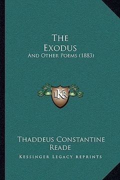 portada the exodus: and other poems (1883) (en Inglés)
