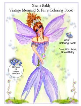 portada Sherri Baldy Vintage Mermaid and Fairy Coloring Book