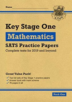 portada New ks1 Maths Sats Practice Papers: Pack 1 (For the Tests in 2019) (Cgp ks1 Sats Practice Papers) (en Inglés)