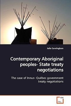 portada contemporary aboriginal peoples- state treaty negotiations (en Inglés)