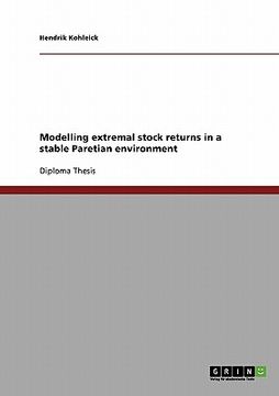 portada modelling extremal stock returns in a stable paretian environment (en Inglés)