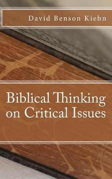 portada Biblical Thinking on Critical Issues (in English)